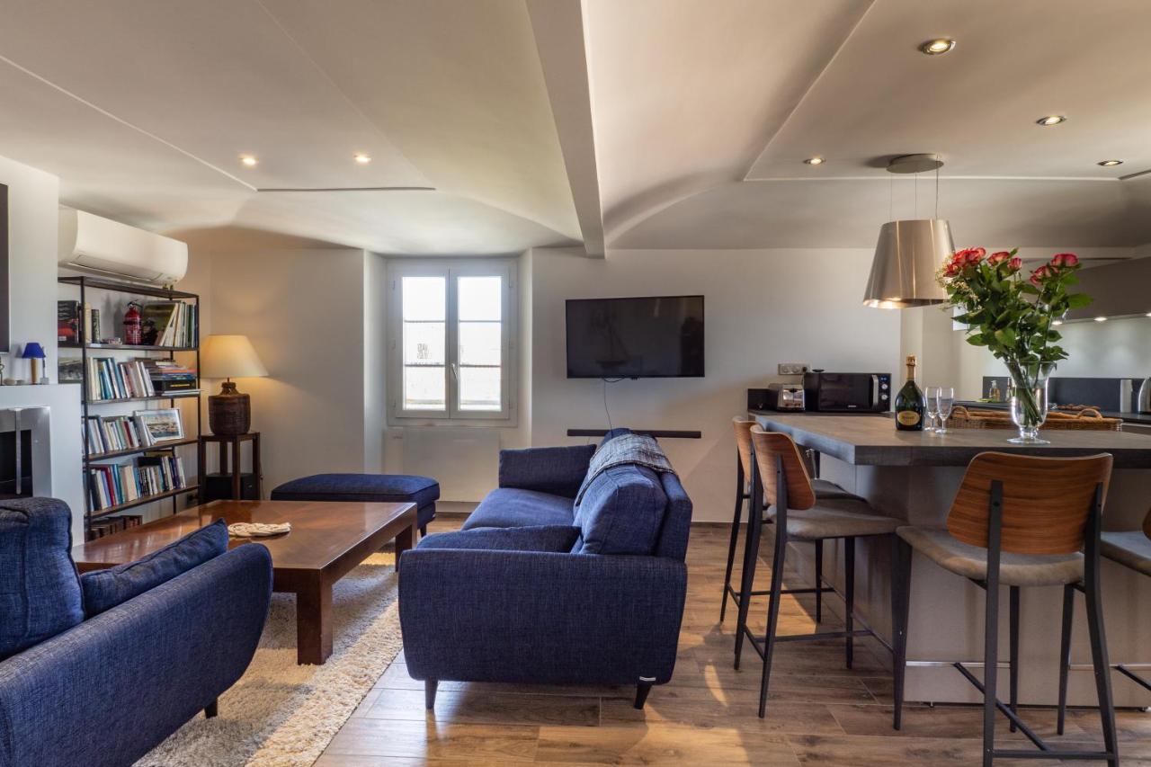 Charmant Appartement Spacieux Pour 6P Vue Mer Vieil Antibes Exterior foto