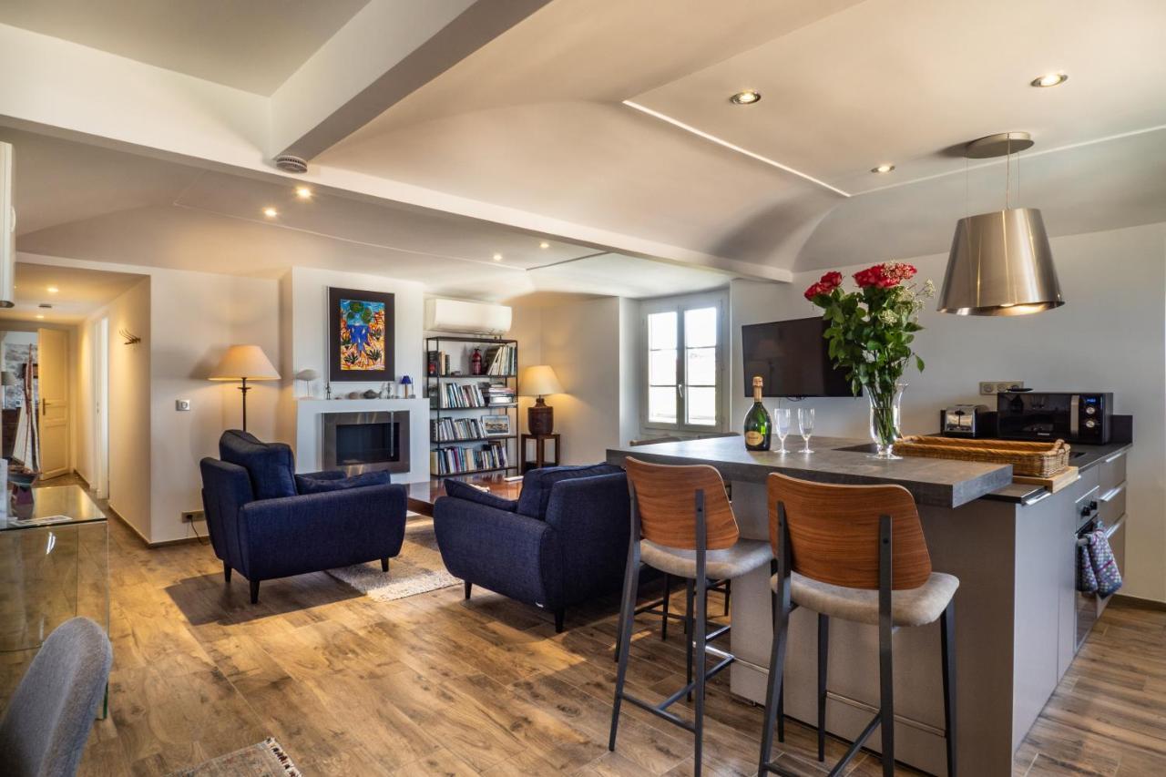 Charmant Appartement Spacieux Pour 6P Vue Mer Vieil Antibes Exterior foto
